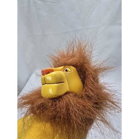 Disney Applause The Lion King Adult Simba Plush Doll Vinyl Plastic Face 10" Long - Picture 3 of 11